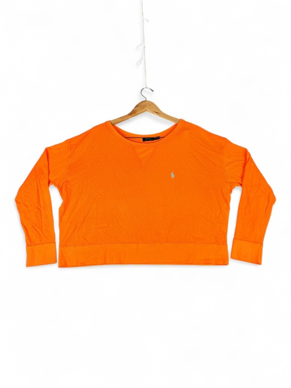 Polo Ralph Lauren Orange Crewneck Sweatshirt XL - Embroidered Pony